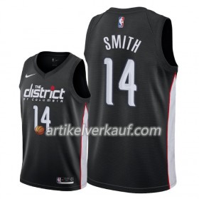 NBA Washington Wizards Trikot Jason Smith 14 2018-19 Nike City Edition Schwarz Swingman - Herren